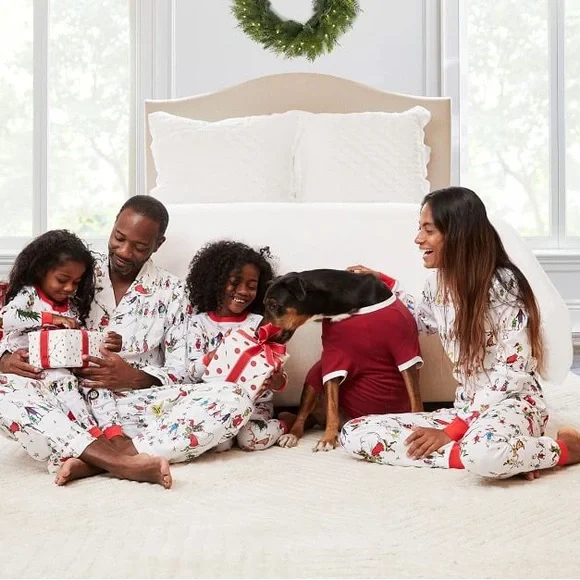NEW Pottery Barn Holiday The Grinch Organic Cotton Knit Pajamas! FREE Gift wrap - Picture 9 of 10